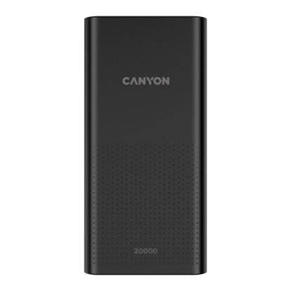 Mobilni USB punjač CANYON PB-2001, 20000 mAh, crni
