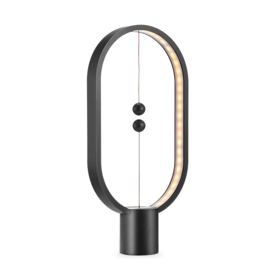 Stolna svjetiljka MIKAMAX Heng Oval Balance Lamp, USB, crna