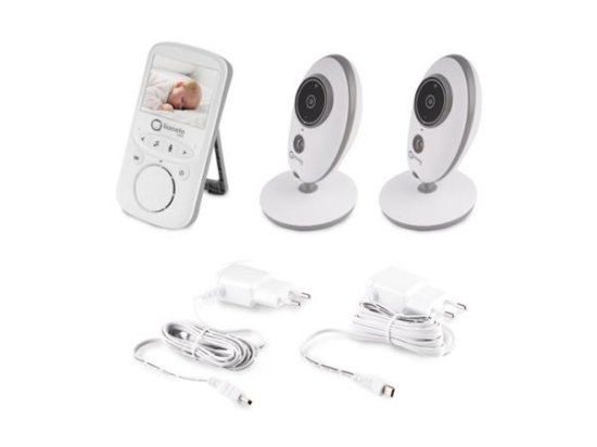Monitor za bebe LIONELO BabyLine 5.1, 2x kamera, 8 uspavanki, domet do 300m