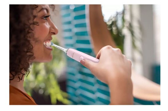 Električna četkica za zube PHILIPS HX9911/29, sonična, s aplikacijom, ružičasta