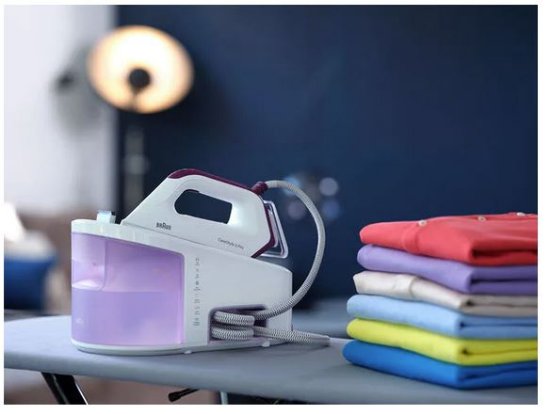 Parna postaja BRAUN IS3155VI, 2400 W, 6,5 bara, 430 g/min, 2 l, ljubičasta