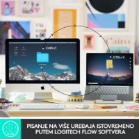 Tipkovnica LOGITECH MX Keys mini, bežična, BT, roza