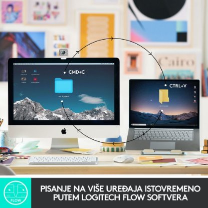 Tipkovnica LOGITECH MX Keys mini, bežična, BT, roza