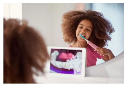 Električna četkica za zube PHILIPS HX6352/42, sonična, smart, dječja, BT, ružičasta