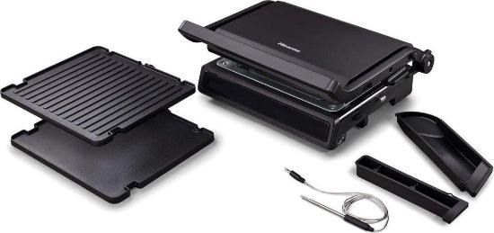 Roštilj električni HISENSE HCG1600DBT, 1600 W, termometar, crni