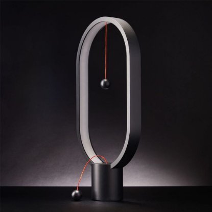 Stolna svjetiljka MIKAMAX Heng Oval Balance Lamp, USB, crna
