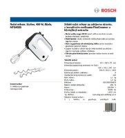 Mikser BOSCH MFQ4020, ručni, 450 W, Styline, bijeli