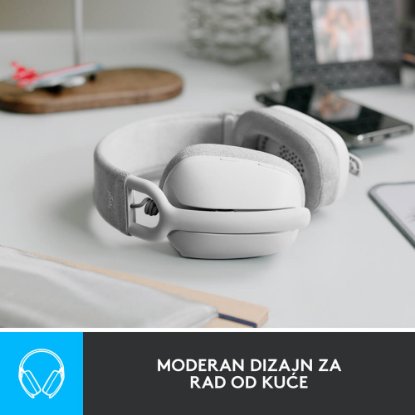 Slušalice LOGITECH Zone Vibe 100, bežične, BT, bijele
