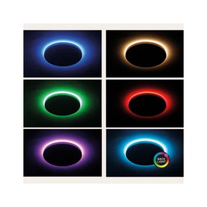 Stropna svjetiljka KSIX DUO 42 cm, 24 W, 2450 lumena, RGB-CCT, WiFi