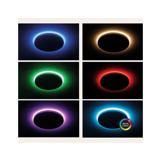 Stropna svjetiljka KSIX DUO 42 cm, 24 W, 2450 lumena, RGB-CCT, WiFi