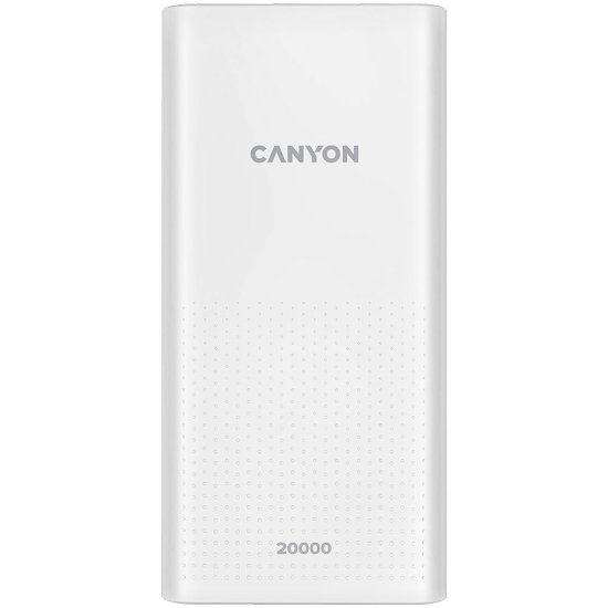 Mobilni USB punjač CANYON PB-2001, 20000 mAh, 10W, bijeli