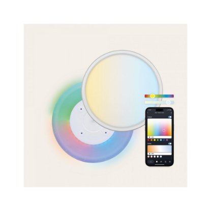 Stropna svjetiljka KSIX DUO 42 cm, 24 W, 2450 lumena, RGB-CCT, WiFi