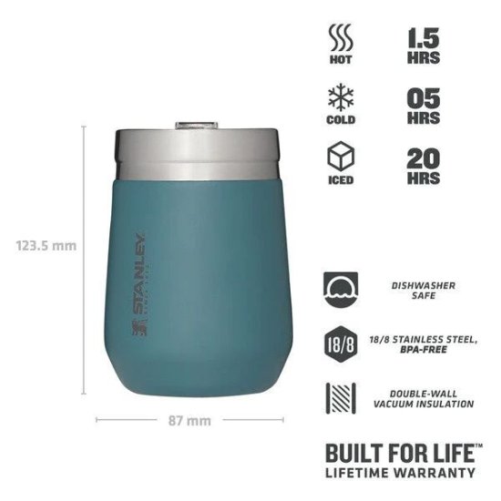 Šalica STANLEY Go Everyday Tumbler, 0.29l, sivo plava