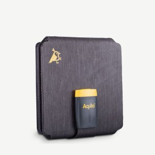 Mobilni USB punjač AQIILA Sunbird P21, 20W, USB-C, solarni, sivi