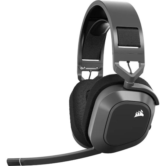Slušalice CORSAIR HS80 Max Wireless, bežične, mikrofon, sive