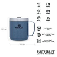 Šalica STANLEY Classic Legendary Camp Mug, 0.35l, modra