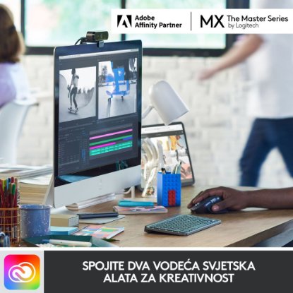 Tipkovnica LOGITECH MX Keys mini, bežična, BT, roza