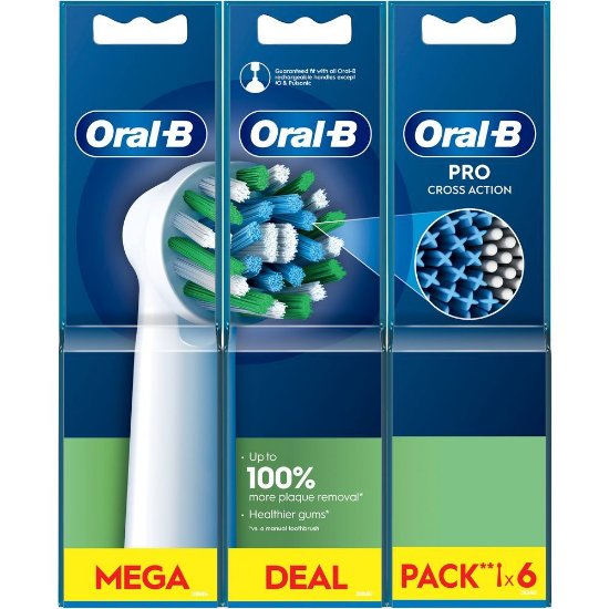 Zamjenske glave četkice za zube ORAL-B Cross Action 6CT