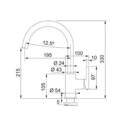 Slavina FRANKE Lina L, Krom