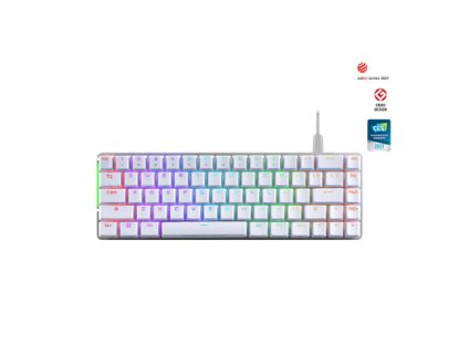 Tipkovnica ASUS ROG Falchion Ace, RGB, mehanička, ROG NX Red, UK Layout, bijela
