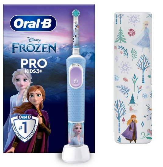 Električna četkica za zube ORAL-B PRO Kids 3+, Frozen + putna torbica