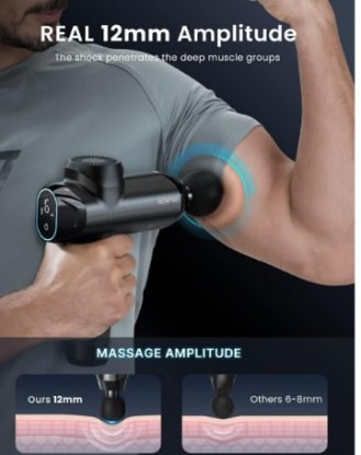 Uređaj za masažu RENPHO RENGA-PEU-R-C001-BK, 2500 mAh, crni