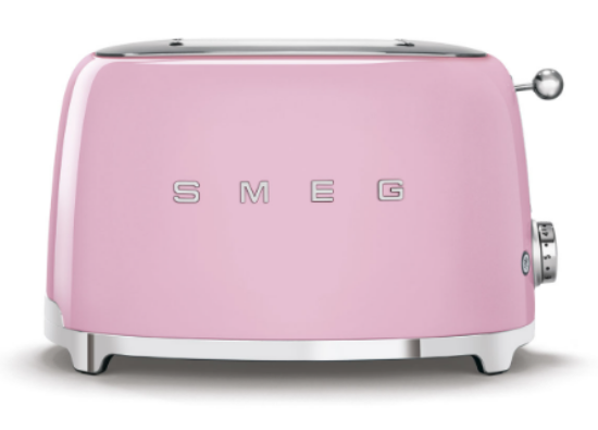 Toster SMEG TSF01PKEU, 1500 W, 2 utora, roza