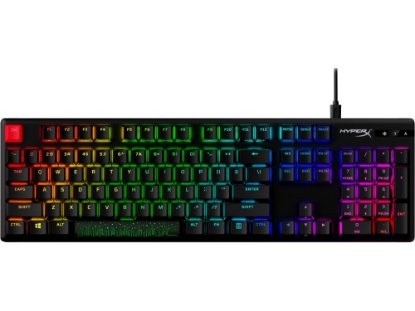 Tipkovnica HyperX Alloy Origins PBT, mehanička, HyperX Aqua switch, US/CRO layout, crna, USB