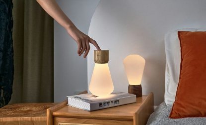 Stolna svjetiljka GINGKO Pentagon Desk Bulb, bežična, smeđa