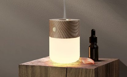 Stolna svjetiljka GINGKO Smart Diffuser Lamp, sa difuzorom, smeđa