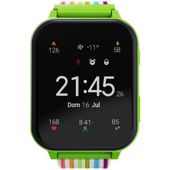 Dječji pametni sat CANYON Alfie KW-37, primanje i slanje poziva, slanje SMS-a, kamera, igre, zeleni