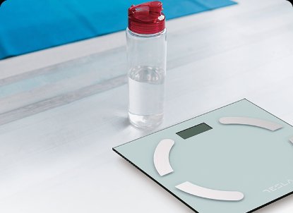 Pametna vaga TESLA BS301WX, 180 kg, aplikacija OKOK, staklo, bijela