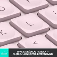 Tipkovnica LOGITECH MX Keys mini, bežična, BT, roza