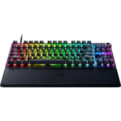 Tipkovnica RAZER Huntsman V3 Pro Tenkeyless 8KHz, Analog Optical Switch Gen 2, RGB, UK Layout, USB, crna
