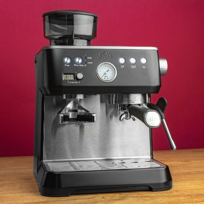 Aparat za kavu SOLIS Solis Grind & Infuse Perfetta 1019 - RVS Black, espresso aparat, 1640 W, 16 bara, 2,6 l, crni