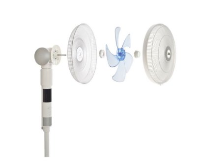 Ventilator SOLIS SOL 97060, stojeći, 65 W, 40 cm, 360°, bijeli