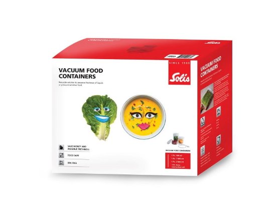 Posude za vakumiranje SOLIS SOL 92278, heksagonalne, 3 komada