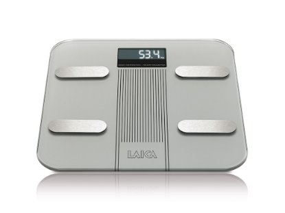 Osobna vaga LAICA PS7005, digitalna, 180 kg, Smart, BT, vaga koja mjeri kompoziciju tijela, srebrna