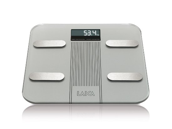 Osobna vaga LAICA PS7005, digitalna, 180 kg, Smart, BT, vaga koja mjeri kompoziciju tijela, srebrna
