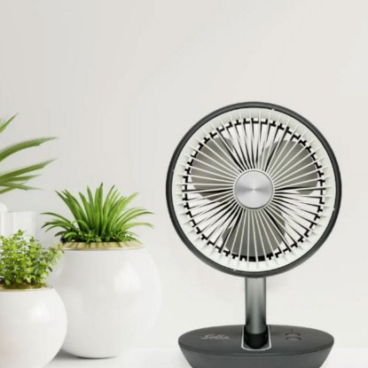 Ventilator SOLIS SOL 97001, prijenosni, sklopivi, USB, 5 W, 19 cm, sivi