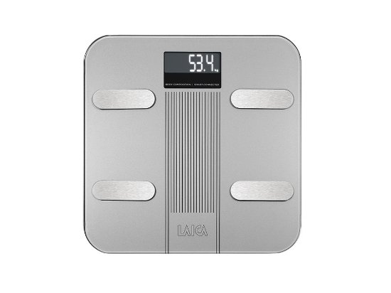Osobna vaga LAICA PS7005, digitalna, 180 kg, Smart, BT, vaga koja mjeri kompoziciju tijela, srebrna