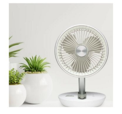 Ventilator SOLIS SOL 97000, prijenosni, sklopivii, USB, 5 W, 19 cm, bijeli