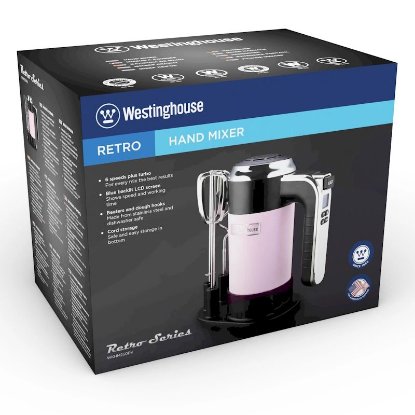 Mikser WESTINGHOUSE Retro, 350 W, ručni, rozi