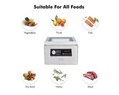 Aparat za vakumiranje SOLIS SOL 92231, 350 W, 4 super jake usisne pumpe do1,0 bar, inox