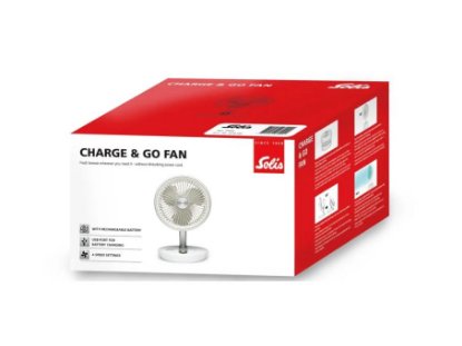 Ventilator SOLIS SOL 97000, prijenosni, sklopivii, USB, 5 W, 19 cm, bijeli