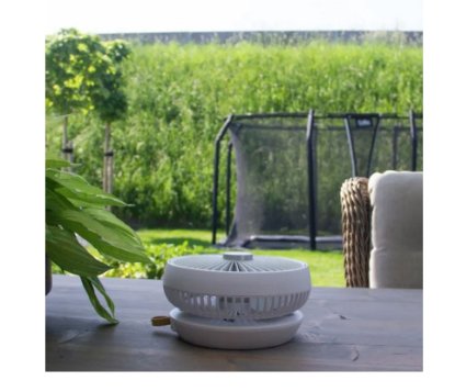 Ventilator SOLIS SOL 97000, prijenosni, sklopivii, USB, 5 W, 19 cm, bijeli