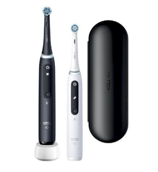 Električna četkica za zube ORAL-B iO5, Duopack, crna i bijela