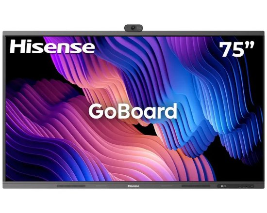 Interaktivna ploča HISENSE GoBoard Live 75MR6DE, 75", 4K, integrirana kamera, 20 Points Touch, crna