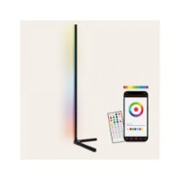 LED podna svjetiljka KSIX SmartLED, kutna, 140cm, 12W, 450 lumena, daljinski, WiFi