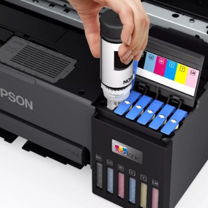 Printer EPSON EcoTank L8050 Photo, tintni, USB, WiFi, crni